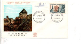 FDC CAEN SIGNE PAR LE GRAVEUR 1963 - Unclassified