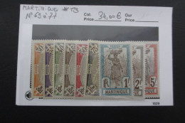 MARTINIQUE N°69 à 77 NEUF* TB COTE 34 EUROS VOIR SCANS - Unused Stamps