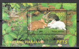 Indonesia 1999 / Mammals Rabbits MNH Conejos Mamíferos Säugetiere Kaninchen / Cu22158  C5-24 - Lapins