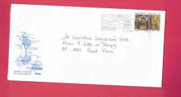 Lettre De 1996 Pour Saint-Pierre - YT N° 628 - Forgeron - Flamme " Les Timbres De Nos îles " - Covers & Documents