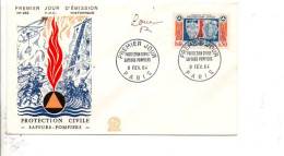 FDC PROTECTION CIVILE SIGNE PAR LE GRAVEUR 1963 - Ohne Zuordnung