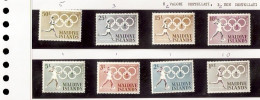 MALDIVE COMPLETE SERIE TOKIO 1964 OLIMPIC GAME - Sommer 1964: Tokio