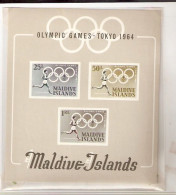 MALDIVE COMPLETE SERIE TOKIO 1964 OLIMPIC GAME - Verano 1964: Tokio