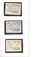 MALDIVE TOKIO 1964 OLIMPIC GAME UNPERFORATED - Verano 1964: Tokio