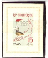 SHQIPERIA TOKIO 1964 OLIMPIC GAME UNPERFORATED - Summer 1964: Tokyo