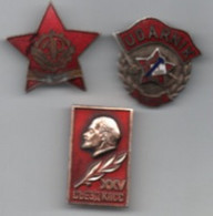 Broches Russe  Lot De Trois - Autres & Non Classés