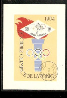 POSTA ROMANA ROMANIA  TOKIO 1964 OLIMPIC GAMES UNPERFORATED - Ete 1964: Tokyo