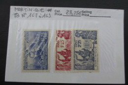 LOT MARTINIQUE N°167 à 169 NEUF* TB COTE 23,25 EUROS VOIR SCANS - Ungebraucht