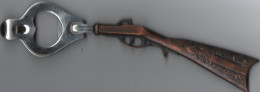 Rare Grand Décapsuleur   Métal   Fusil  12.5 Cm  Longueur Totale 20 Cm - Bottle Openers