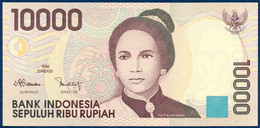 INDONESIA - INDONÉSIE - INDONESIEN 10000 RUPIAH P-137a Tjut Njak Dhien - Segara Anak Volcanic Lake 1998 UNC - Indonesien