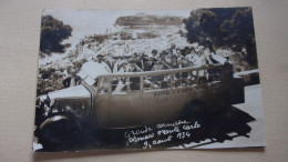 CARTE PHOTO GRANDE CORNICHE MONACO MONTE CARLO 9 AOUT 1934 AUTO CARS RICOU - Sonstige & Ohne Zuordnung