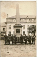 SENONES  Carte Photo Monument Du Ratachement Filature Et Place Du Chateau Occupation Allemande - Senones