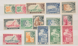 1957 ZANZIBAR - SG N. 358/372 - Sultano Khalifa Bin Harub - 15 Valori - MNH** - Sonstige & Ohne Zuordnung