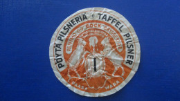 OLD BEER LABEL -  TAFFEL PILSNER  FINLAND D-0475 - Cerveza