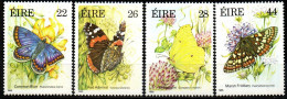 Irland Eire 1985 - Mi.Nr. 559 - 562 - Postfrisch MNH - Tiere Animals Schmetterlinge Butterflies - Papillons