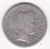 Etats-Unis. One Dime 1907 O New Orleans , Barber, En Argent - 1892-1916: Barber