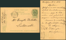 EP Au Type 5ctm Vert Obl Relais "Bisseghem" (Manusc. Wevelghem 1906) > Lichtervelde / COBA : 25+ - Bolli A Stelle