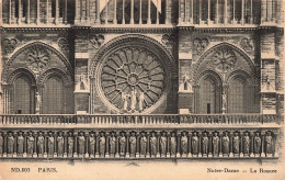 FRANCE - Paris - Notre Dame - Vue De La Rosace - Vue Générale - Carte Postale Ancienne - Notre Dame Von Paris