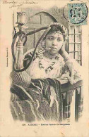 Algérie - Meriem Fumant Le Narguileh - Animée - Précurseur - Oblitération Ronde De 1904 - CPA - Voir Scans Recto-Verso - Femmes