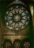 Art - Vitraux Religieux - Reims - Cathédrale Notre-Dame - La Rose Du Transept Sud - Carte Neuve - CPM - Voir Scans Recto - Gemälde, Glasmalereien & Statuen