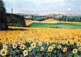 Art - Peinture - Raymond Hanizet - Champ De Tournesols - CPM - Voir Scans Recto-Verso - Malerei & Gemälde