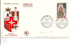 ANDORRE FDC 1964 VIERGE DES REMEDES - FDC