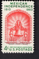 2004417170 1960 SCOTT 1157 (XX) POSTFRIS MINT NEVER HINGED - MEXICAN INDEPENDENCE - Nuovi