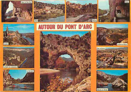 07 - Ardèche - Gorges De L'Ardèche - Le Pont D'Arc - Multivues - Flamme Postale De St Montan-Gras - CPM - Voir Scans Rec - Vallon Pont D'Arc