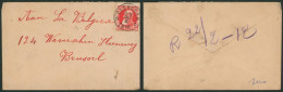 Grosse Barbe - N°74 Sur Petite L. Obl Relais "Clercken" (T2 R) > Brussel - Postmarks With Stars