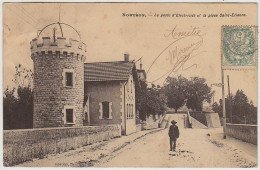 24 - BB53466CPA - NONTRON - Le Poste D'electricité Et Place Saint étienne - Carte Pionnière - Assez Bon état - DORDOGNE - Nontron