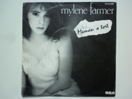 Mylene Farmer 45Tours Vinyle Maman A Tort Pochette Noir Et Blanc - Altri - Francese
