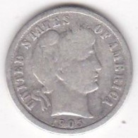 Etats-Unis. One Dime 1905 , Barber, En Argent - 1892-1916: Barber