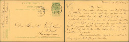 EP Au Type 5ctm Vert Obl Relais "Cuerne" (1905) > Sweveghem / COBA : 30+ - Postmarks With Stars