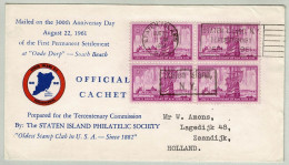 USA 1961, Brief Staten Island - Zaandijk (Holland), Schiff Im Hafen New Amsterdam, New York - Briefe U. Dokumente