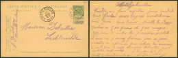 EP Au Type 5ctm Vert Obl Relais "Forville" (1905) > Lichtervelde / Défaut : Trous - Cachets à étoiles