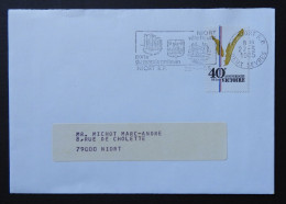 France - 1985 - Enveloppe Avec Fraude Postale Affranchissement Vignette Sans Valeur Faciale   // B 51 - Cartas & Documentos
