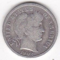 Etats-Unis. One Dime 1902 , Barber, En Argent - 1892-1916: Barber