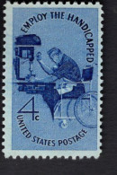 202741104 1960 SCOTT 1155 (XX) POSTFRIS MINT NEVER HINGED  -  EMPLOY THE HANDICAPPED - Unused Stamps