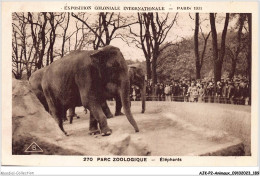 AJKP2-0208 - ANIMAUX - PARC ZOOLOGIQUE - ELEPHANTS  - Éléphants