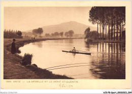 AJKP8-0806 - SPORT - METZ - LA MOSELLE ET LE MONT ST-QUENTIN AVIRON - Rowing