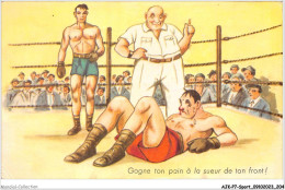 AJKP7-0753 - SPORT - GAGNE TON PAIN A LA SUEUR DE TON FRONT  - Pugilato