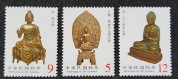 Taiwan Ancient Buddhist Statues 2001 Art Culture Buddha Religious (stamp) MNH - Neufs