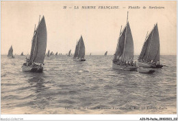 AJKP6-0591 - PECHE - LA MARINE FRANCAISE - FLOTTILLE DE SARDINIERS  - Pesca