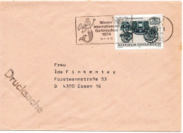 77157 - Österreich - 1973 - 2S Kutsche EF A DrucksBf WIEN - WIG ... 1974 -> Westdeutschland - Storia Postale