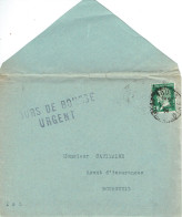 Tarifs Postaux France Du 25-03-1924 (57) Pasteur N° 170 10 C. IMP Urgent Avec Document 12-12-1924 - 1922-26 Pasteur