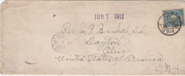 Japan 1912 Cover Mailed To USA - Lettres & Documents