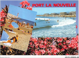 AJDP4-11-0453 - PORT LA NOUVELLE - Le Phare - La Plage  - Port La Nouvelle