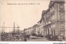 AJDP2-13-0152 - MARSEILLE - Quai Du Port - La Mairie  - Oude Haven (Vieux Port), Saint Victor, De Panier