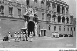 AJDP10-MONACO-0989 - MONACO - La Relève De La Garde Devant Le Palais Princier  - Fürstenpalast