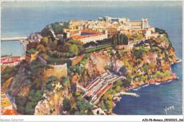 AJDP8-MONACO-0879 - PRINCIPAUTE DE MONACO - Le Rocher  - Panoramische Zichten, Meerdere Zichten